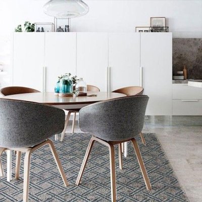 Tapis vintage motifs en relief THE DECO FACTORY