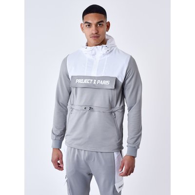 Sweat à Capuche style coupe vent bicolore PROJECT X