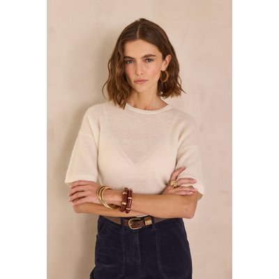 Pull à manches courtes en mohair et laine PAOLO BIS Maison 123