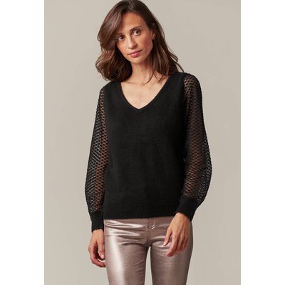 Pull maille transparente La Redoute