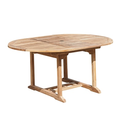 Table de jardin en teck massif extensible 6/8 places  MIDLAND BERAH GETAH