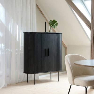Buffet haut 2 portes - Bois - ALBA MAISON AUBERTIN