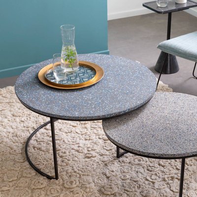 Table basse gigogne effet terrazzo  ARMAND MADE IN MEUBLES 