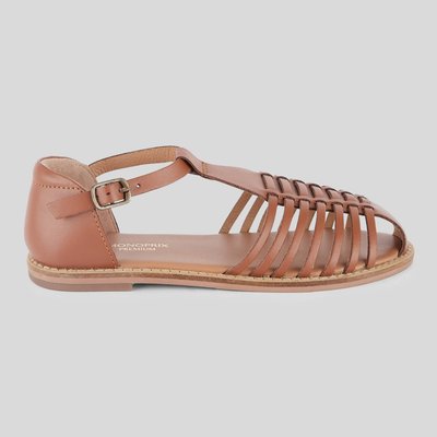 Sandales à brides en cuir responsable MONOPRIX
