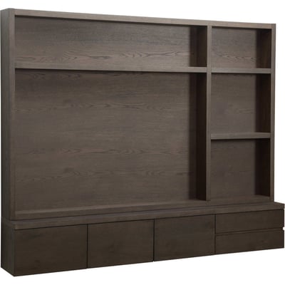 Meuble tv en bois 3 portes 2 tiroirs RECOLLECTION