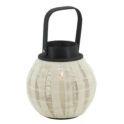 Lanterne ronde en bois et coton Rond AUBRY GASPARD