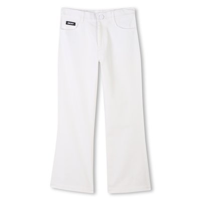 Pantalon en coton et lin DKNY