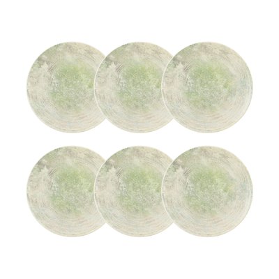 Lot de 6 assiettes plates en porcelaine 26cm, NATURA NOVASTYL