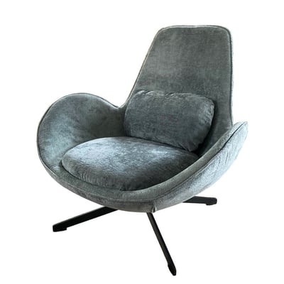 Fauteuil contemporain en tissu bouclé - SPACE MATHI DESIGN