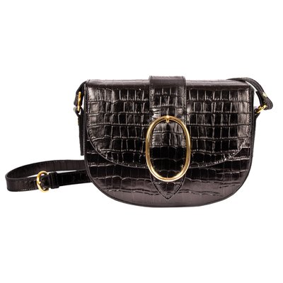 Sac boucle cuir imprimé croco JULES & JENN