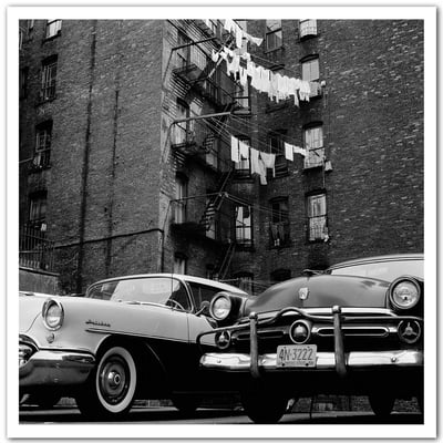 Affiche Photo ancienne New York - Vue sur cour HEXOA