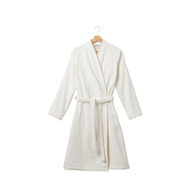 Peignoir col kimono coton OPALYS CARRE BLANC