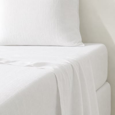 Drap plat lin lavé ADELE Made in Europe FEBRONIE