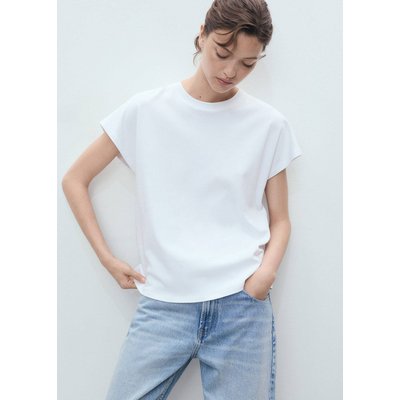 T-shirt coton col rond MANGO