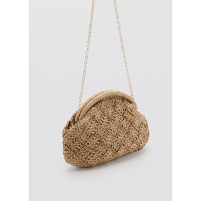 Pochette en fibre naturelle MANGO TEEN