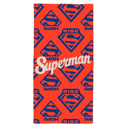 Drap de plage imprimé 100% coton, RISE SUPERMAN