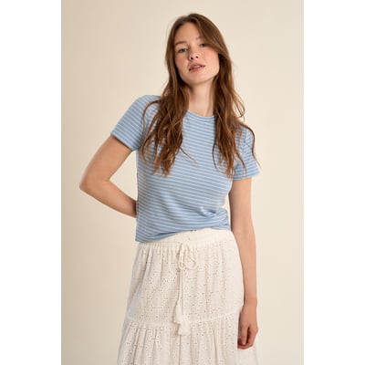 T-shirt rayé, coeur MOLLY BRACKEN