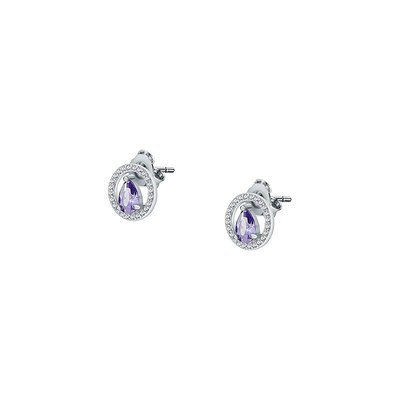 Boucles d'oreilles en argent 925 et oxyde de zirconium CLEOR