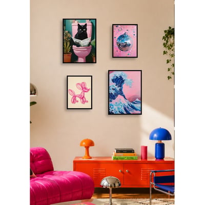 Pack d'affiches encadrées – Pop Art 1 L'AFFICHERIE