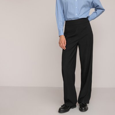 Pantaloni larghi, in crêpe con satin LA REDOUTE COLLECTIONS