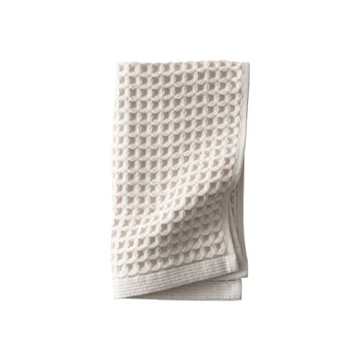 Serviette invité coton bio QUADRO CARRE BLANC