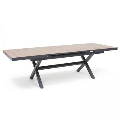 Table extensible de jardin en aluminium et céramique, TIVOLI OVIALA