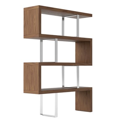 Etagère en noyer et acier ANGEL CERDA