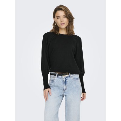 Pull noir manche transparente on sale