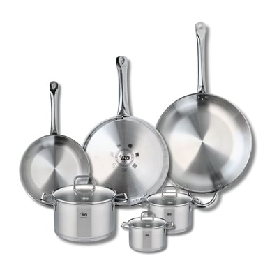 3 poêles 24/28/32cm + 3 faitouts 12/14/20cm PROFI CITRIN ELO