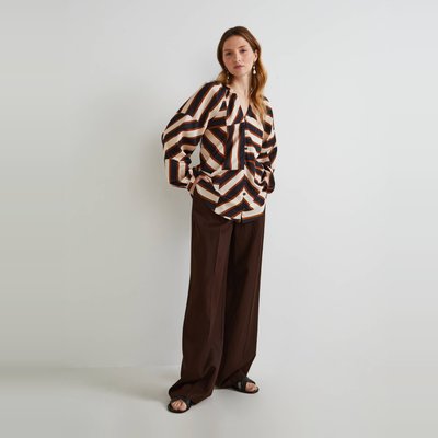 Blouse manches longues imprimée en coton, certifié OEKO-TEX MONOPRIX