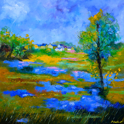 Tableau paysage flaque HEXOA