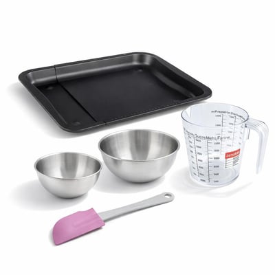 Set pâtisserie plaque de four extensible de 35-52 cm, 2 bols ZENKER
