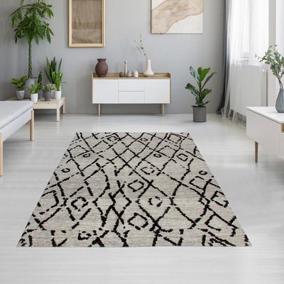 Tapis kilim fait à la main en coton BERYLE UN AMOUR DE TAPIS
