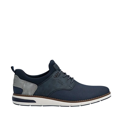 Sneakers bleu marine à talon plat avec une fermeture slip-on bicolore RIEKER