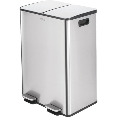 Poubelle de cuisine tri sélectif Tri selectif 60L inox MIOGO