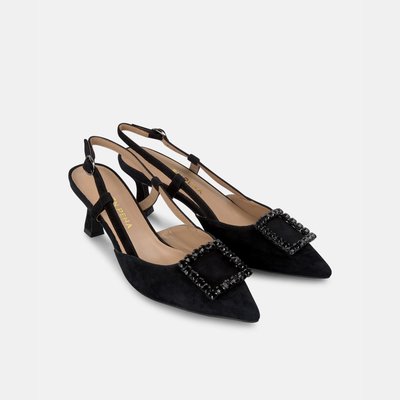 Chaussures à talons décolletées, avec ornements de strass et fermeture à boucle ALMA EN PENA
