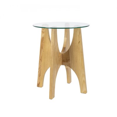 Table d'appoint en bois et verre - KOBE MATHI DESIGN