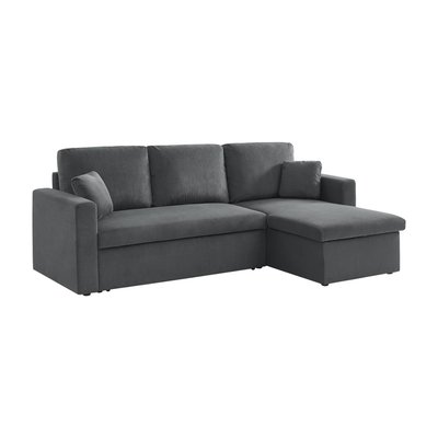 Canapé d'angle convertible réversible 3 places velours côtelé IDA SWEEEK