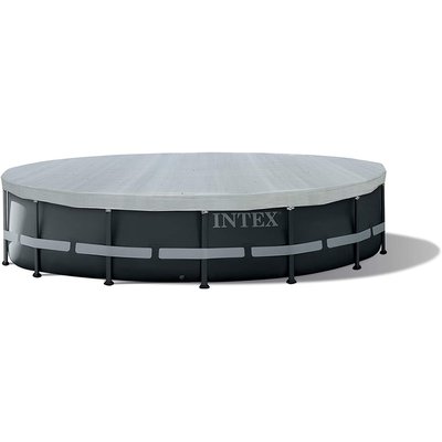 Bâche Deluxe pour Piscine Tubulaire Ronde 488cm INTEX
