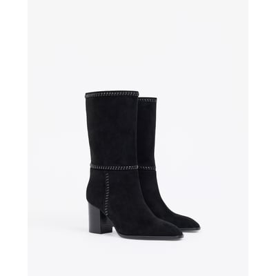 Bottes courtes en daim à talon bloc COLETTE MI MAI