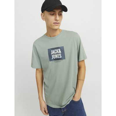 T-shirt de gola redonda, com motivo JACK & JONES