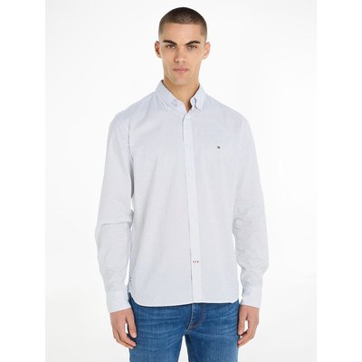 Micro Print Flex Shirt in Cotton TOMMY HILFIGER