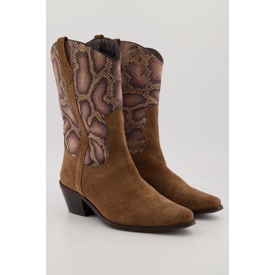 Bottines en cuir style western, daim ULLA POPKEN
