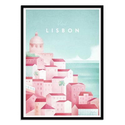 Affiche d'art - Visit Lisbon - Henry Rivers WALL EDITIONS