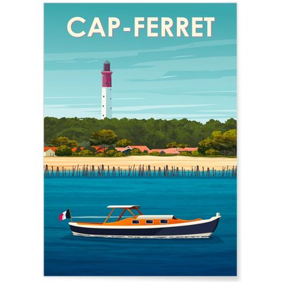 Affiche ville Cap-Ferret 3 L'AFFICHERIE