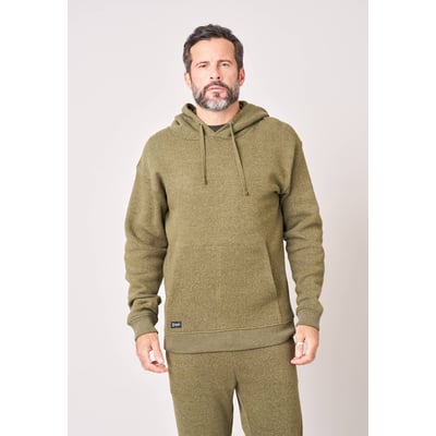 Sweat à capuche loose homme en coton texturé avec patch étoile DAPPERON DEELUXE