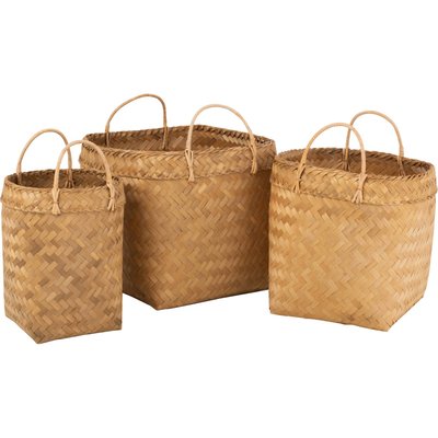 Panier carré en rotin naturel rangement élégant pour la maison RECOLLECTION