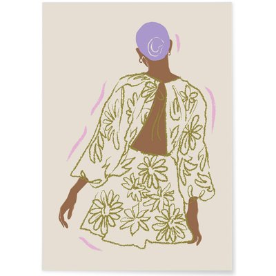 Affiche La femme à fleurs L'AFFICHERIE