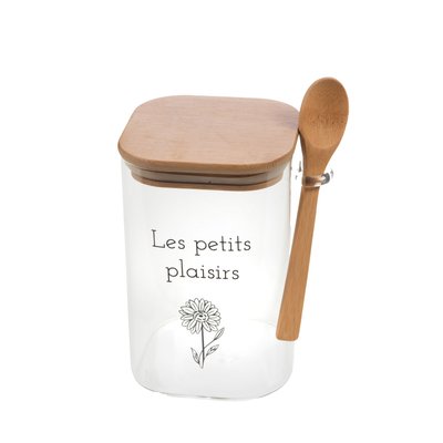 Bonbonnière avec cuillère   16 cm-FLORIE AMADEUS