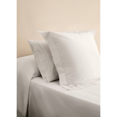 Taie d'oreiller avec détail en dentelle 45x110 cm MANGO HOME